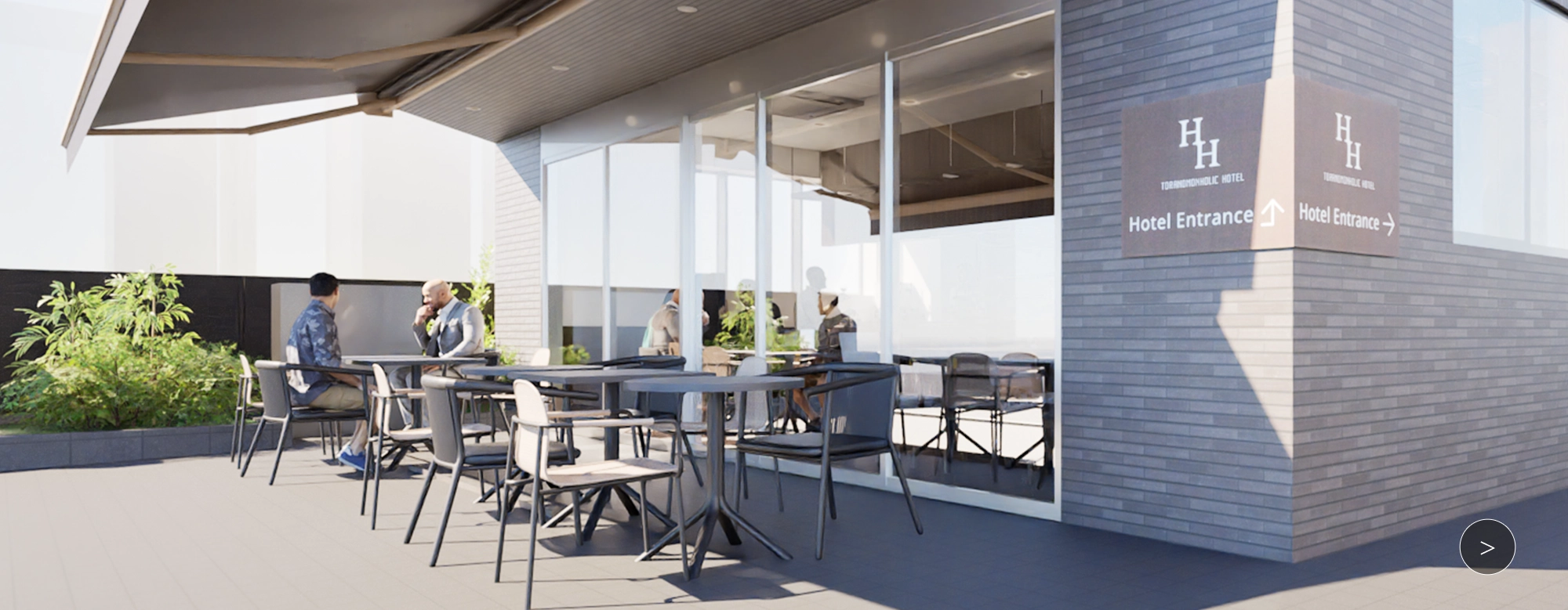 設有露天席位的開放式咖啡館&BAR