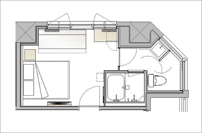 豪華大床（可容納3位）