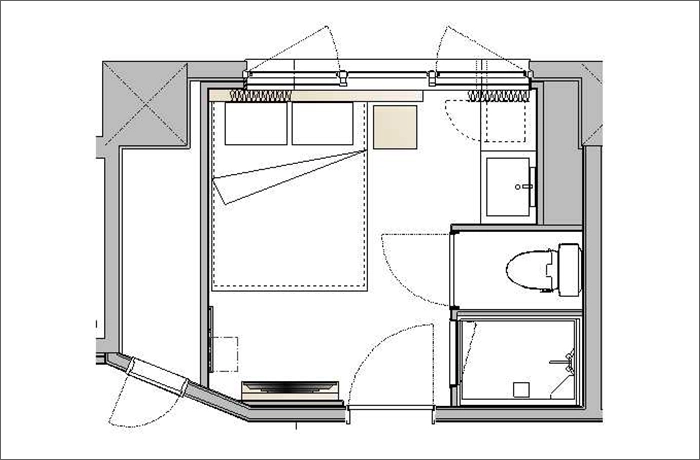 大床（僅淋浴）